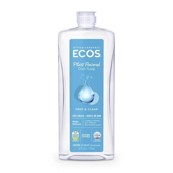 Earth Friendly Products ECOS PRO Free & Clear Scent Liquid Dish Soap 25 oz 1 pk 9721/6 - main